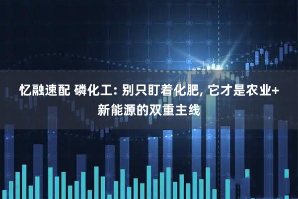 忆融速配 磷化工: 别只盯着化肥, 它才是农业+新能源的双重主线