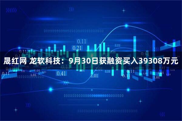 晟红网 龙软科技：9月30日获融资买入39308万元